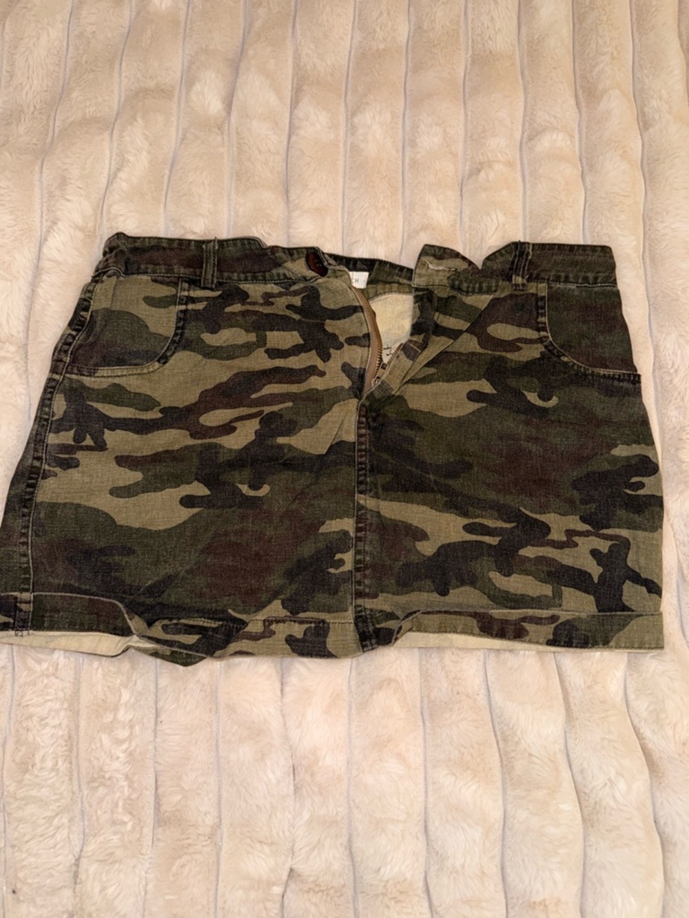 Camo Mini Skirt - Classic Green Camo